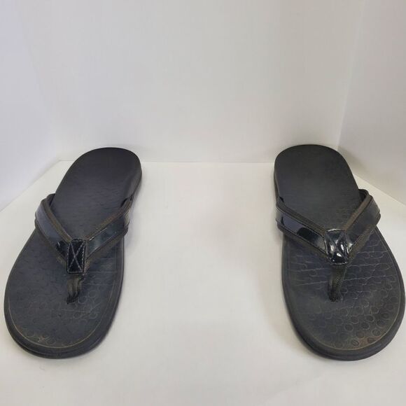 Vionic Tide ll Post Sandal with Arch Support Black Size 10 or 10.5 - Picture 10 of 12